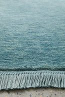 Conscious Loom Kinship Sky Blue Runner Rug