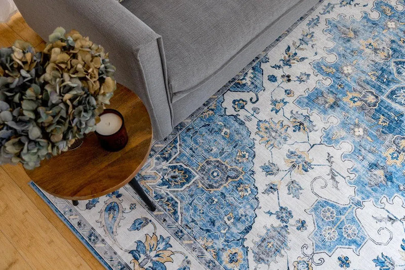 Conrad Blue Non-Slip Rug