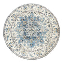 Conrad Blue Round Non-Slip Rug