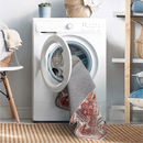 Denau Green Distressed Machine Washable Rug