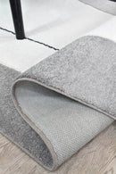 Aria Grey Blue Abstract Rug