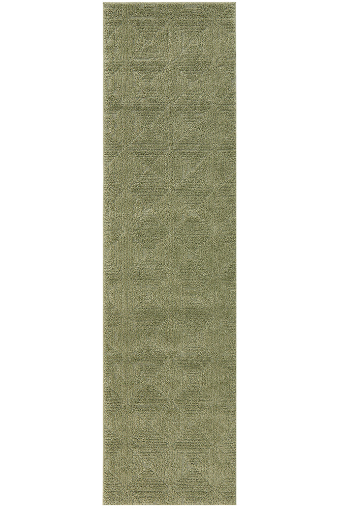 Envy Shilo Green Runner Rug | Cheap Rugs Australia