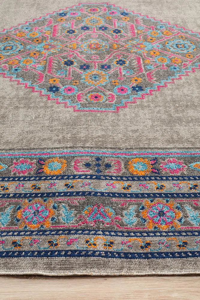 Whisper Diamond Grey Rug