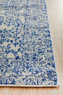 Evoke Frost Blue Transitional Runner Rug