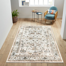 Ersari Multicoloured Distressed Machine Washable Rug