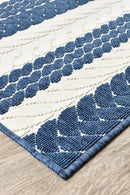 Nevada 994 Indoor Outdoor Blue White Rug