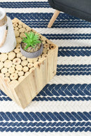 Nevada 994 Indoor Outdoor Blue White Rug