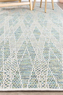 Harmony Powder Blue Indoor Outdoor Rug