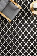 Huxley Black Wool Rug