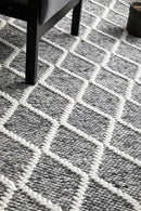 Huxley Grey Wool Rug