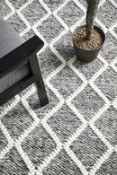 Huxley Grey Wool Rug