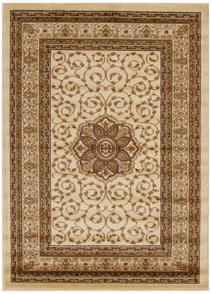 Medallion Classic Design Rug Ivory