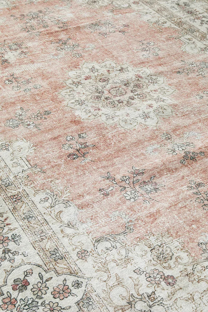 Coco Tan Rug Kindred Coco Peach Washable Rug