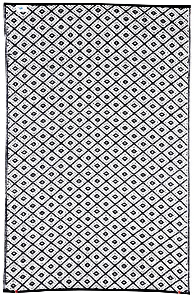 Kimberley Black Reversible Outdoor Rug