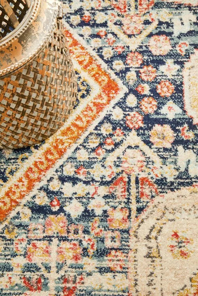 Legacy 863 Navy Round Rug