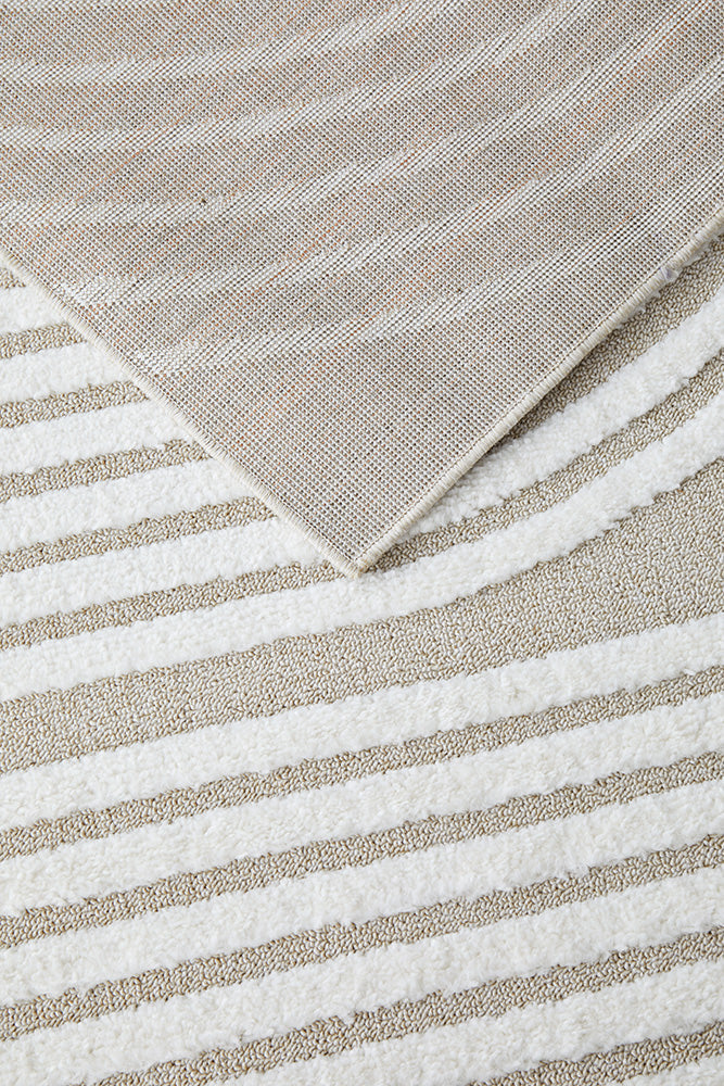 Lotus Abbey Beige White Runner Rug