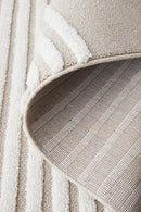 Lotus Abbey Beige White Runner Rug