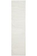 Lotus Abbey White Runner Rug