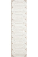 Lotus Carl Beige White Rug