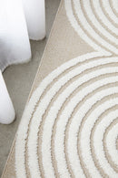 Lotus Carl Beige White Rug