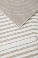 Lotus Carl Beige White Rug