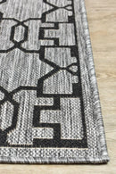 Alaska Indoor Outdoor 08 Grey Black Rug