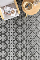 Alaska Indoor Outdoor 08 Grey Black Rug