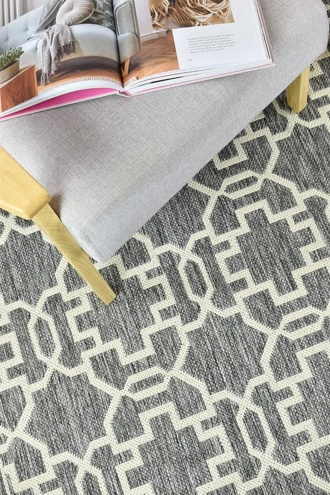 Alaska Indoor Outdoor 08 Grey Cream Rug