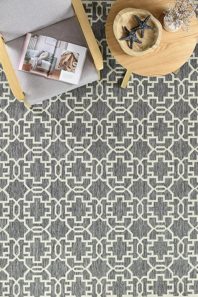 Alaska Indoor Outdoor 08 Grey Cream Rug