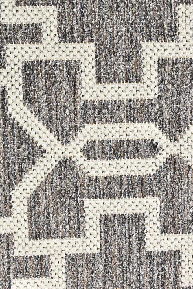 Alaska Indoor Outdoor 08 Brown Cream Rug