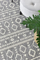 Alaska Indoor Outdoor 33 Grey Cream Rug