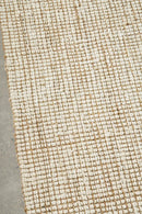 Madras Marlo White Jute Runner Rug