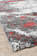Dahlia 176 Grey Red Rug