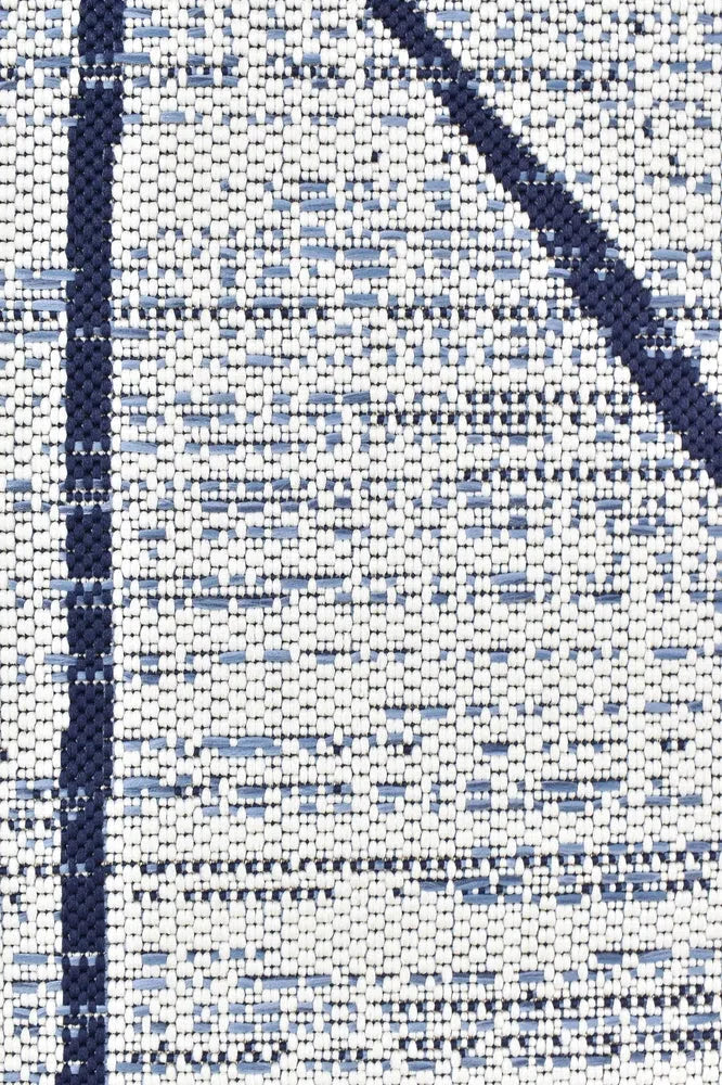 Mirada Cream Blue Outdoor Rug