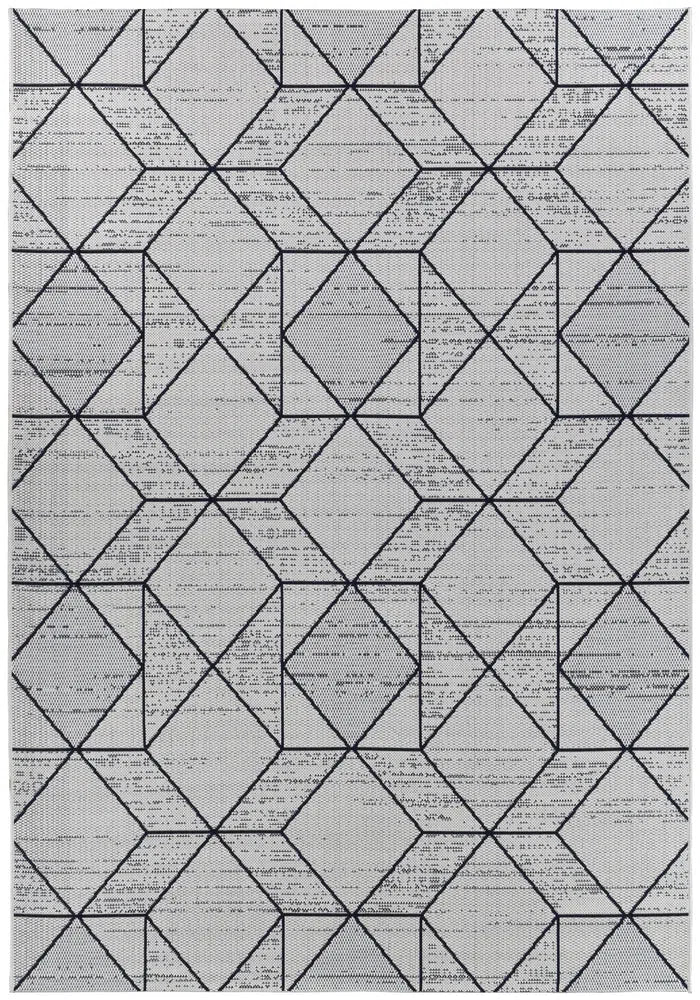 Mirada White Blue Outdoor Rug
