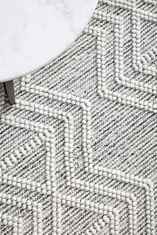 Maison Clara Black White Wool Rug