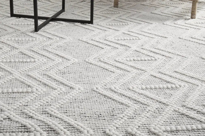 Maison Clara Black White Wool Rug