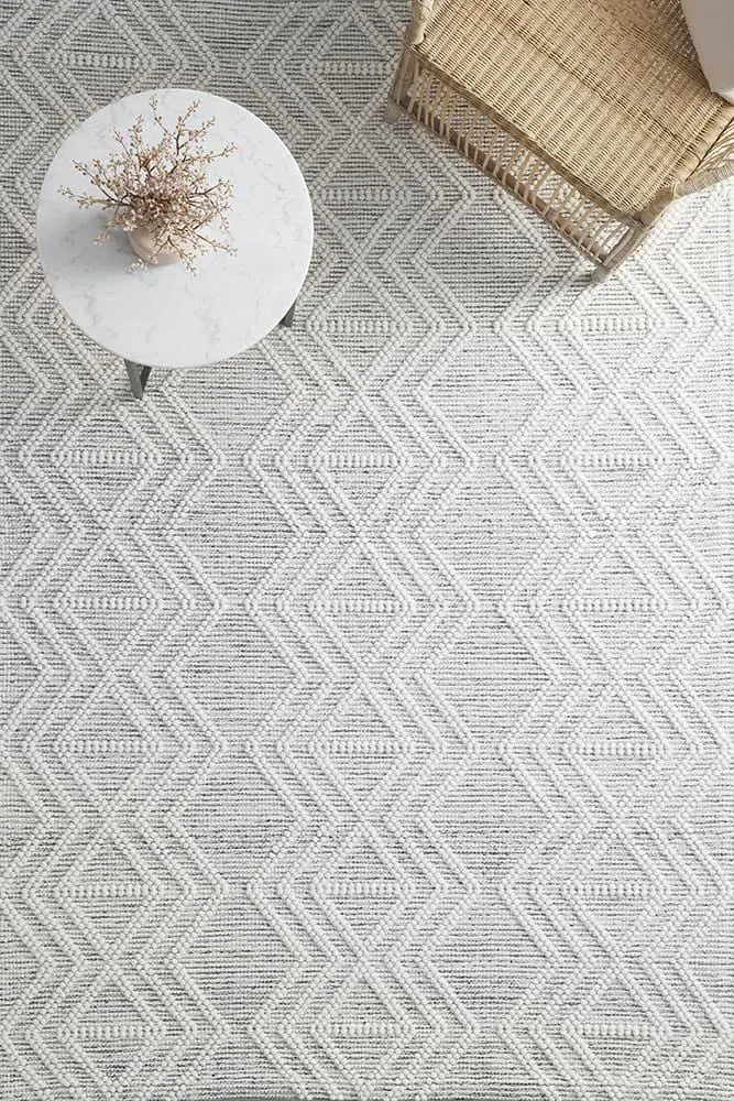 Maison Clara Black White Wool Rug