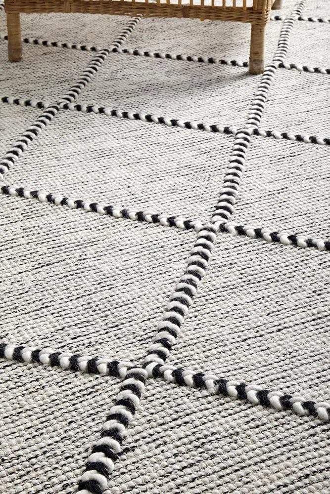 Maison Jasmin Grey Wool Rug