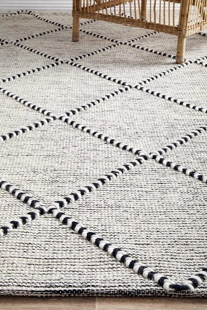 Maison Jasmin Grey Wool Rug