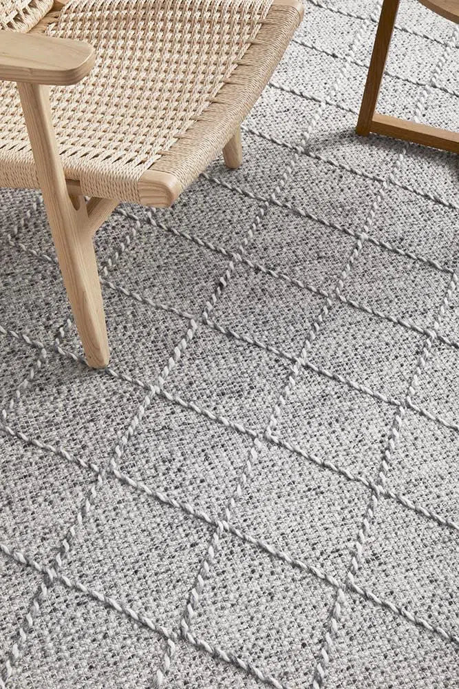 Maison Noah Grey Wool Rug