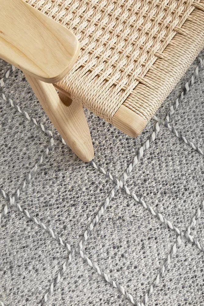 Maison Noah Grey Wool Rug
