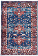 Dibru Multicolour Traditional Machine Washable Rug