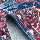 Dibru Multicolour Traditional Machine Washable Rug