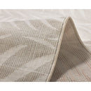 Manad Beige Botanical indoor Outdoor Rug