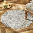 Mozaic Grey Round Non-slip Rug