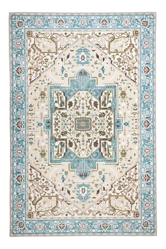 Noor Blue Non-Slip Rug