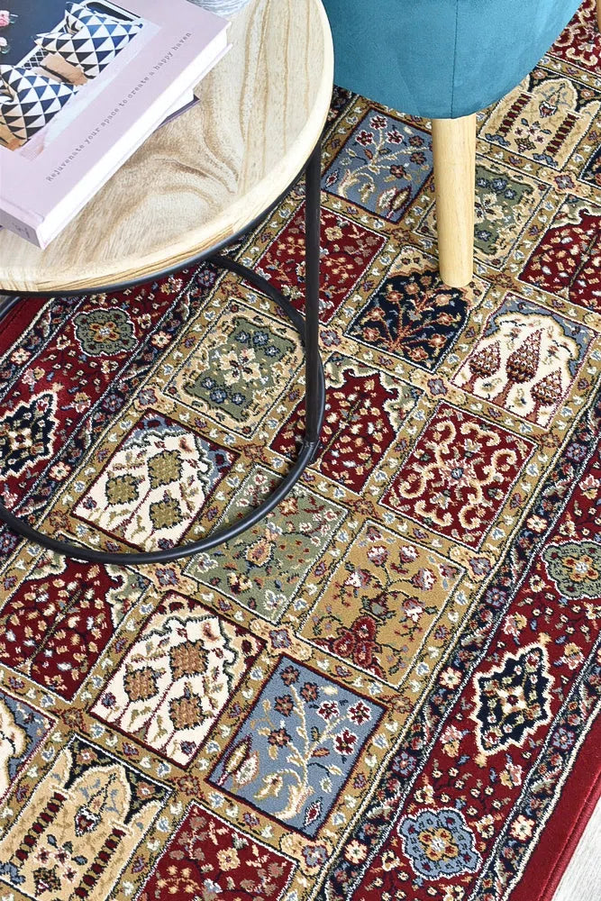 Zeus Red 14 Traditional Rug