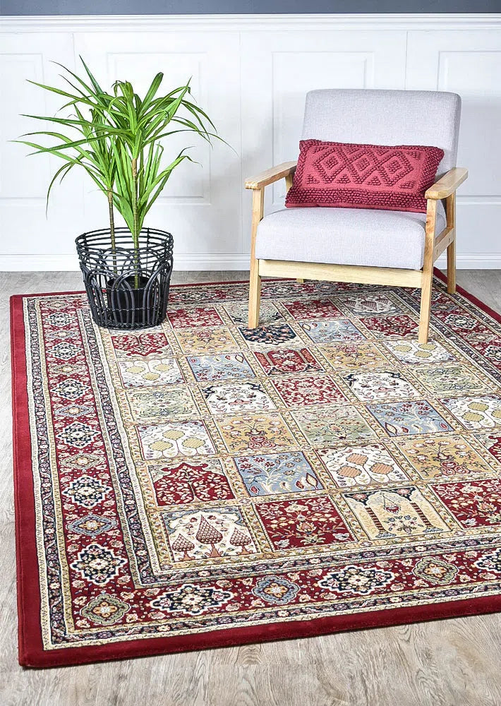 Zeus Red 14 Traditional Rug