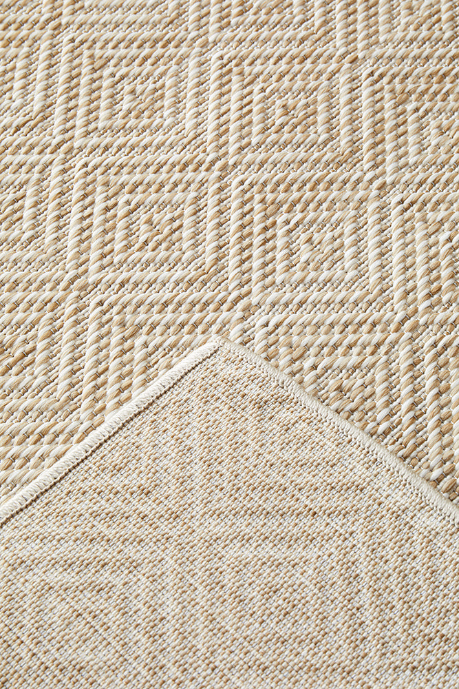 Patio Misty Natural Indoor Outdoor Runner Rug